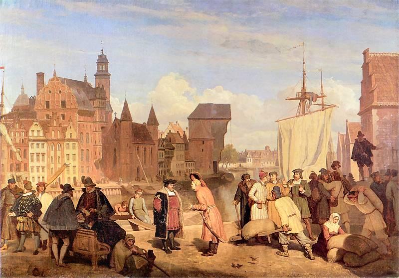 Wojciech Gerson Gdansk in the 17th century oil painting image